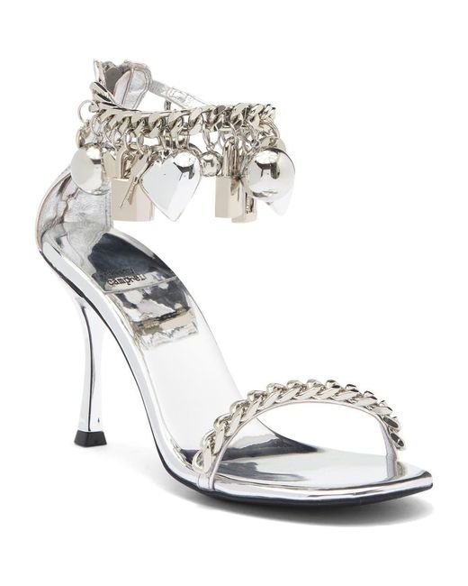 Jeffrey Campbell Metallic Charmz Ankle Strap Sandal
