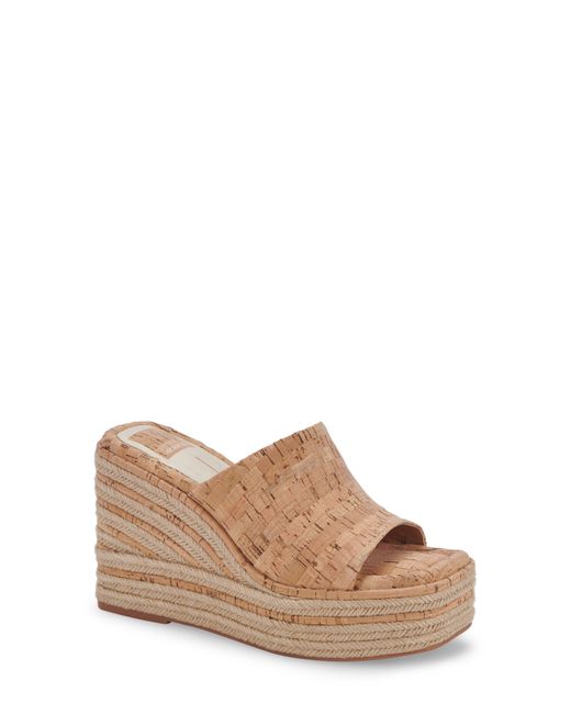 Dolce Vita Elaria Platform Wedge Sandal in Brown Lyst