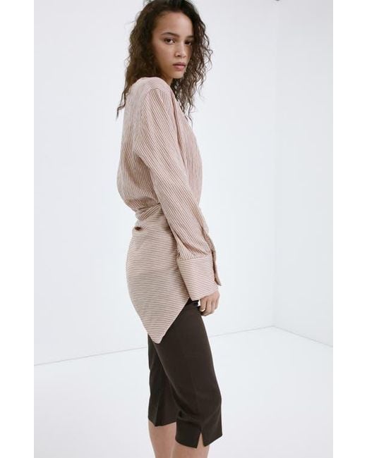 Mango Black Stretch Linen & Cotton Capri Pants