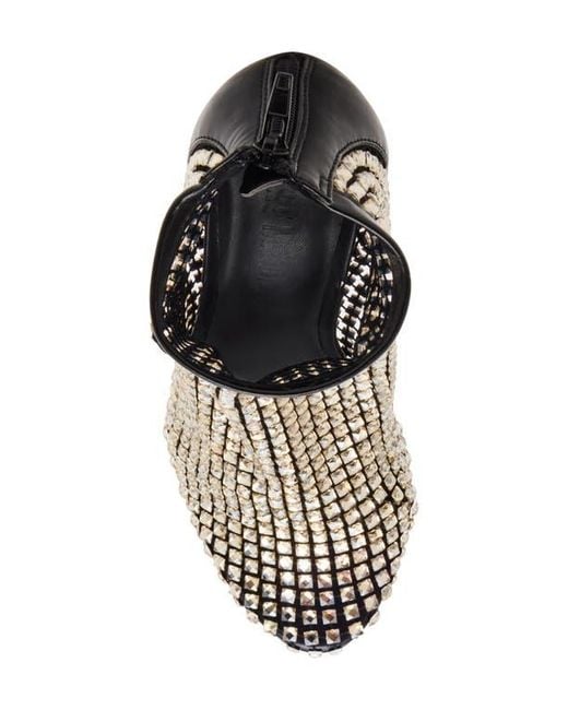 Steve Madden Multicolor Dancin' Crystal Mesh Pointed Toe Bootie