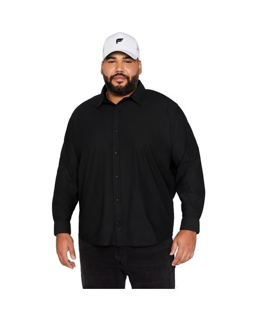 Fabletics Black The Don Long Sleeve Button Up for men