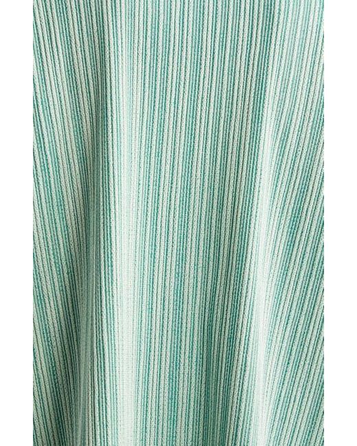 Pleats Please Issey Miyake Green A-Poc Pleated Top