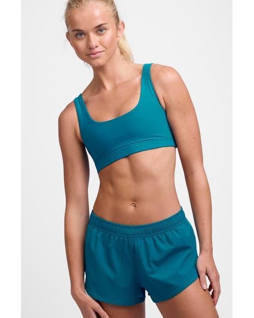 JOLYN Blue Lizzie Split Short