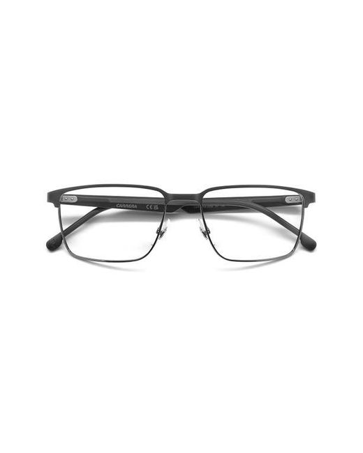 Carrera Metallic 55Mm Rectangular Optical Glasses for men
