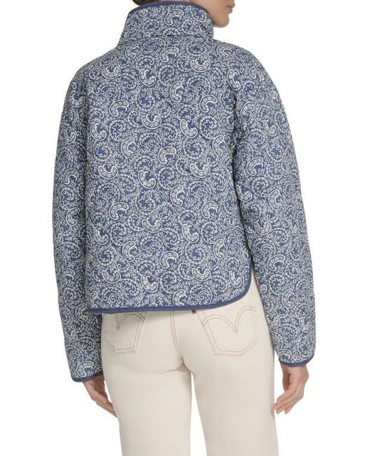 Levi's Blue Quilted Cotton Jacket
