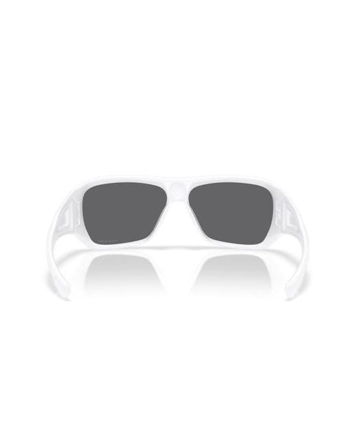 Oakley Gray 60Mm Prizm Rectangular Sunglasses for men