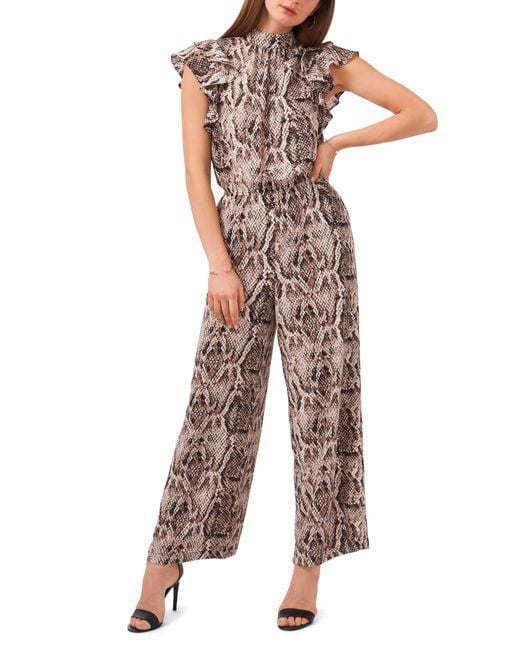 1.STATE Multicolor Flutter Sleeve Jumpsuit