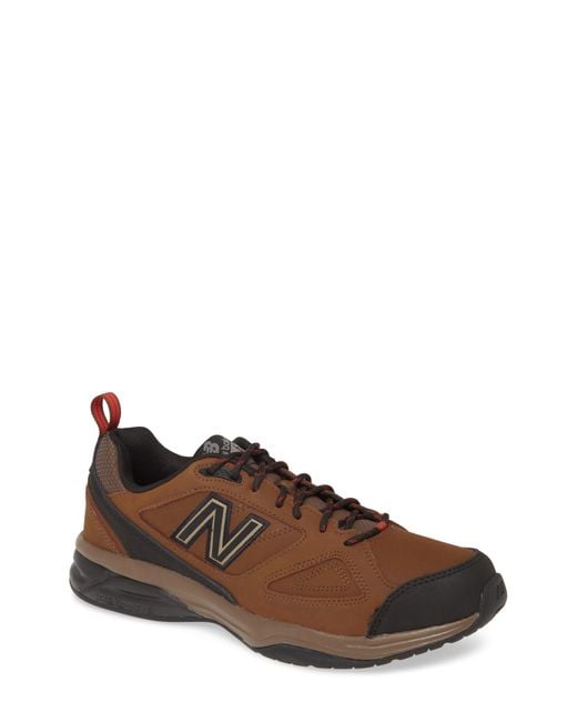 New Balance Brown 623v3 Water Resistant Leather Training Shoe for men