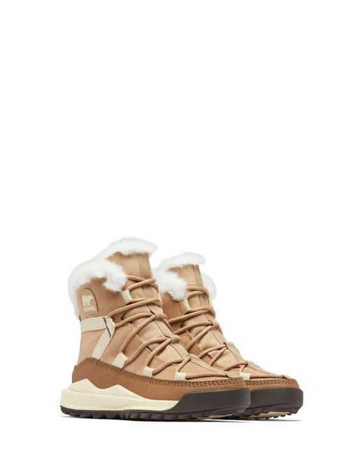 Sorel Natural Faux Fur Waterproof Booties
