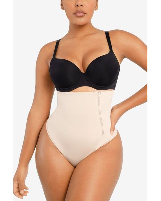 Shapellx Black Side Zip Shaping Panty