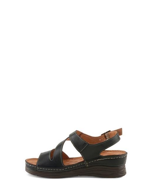 Spring Step Black Griggs Platform Sandal
