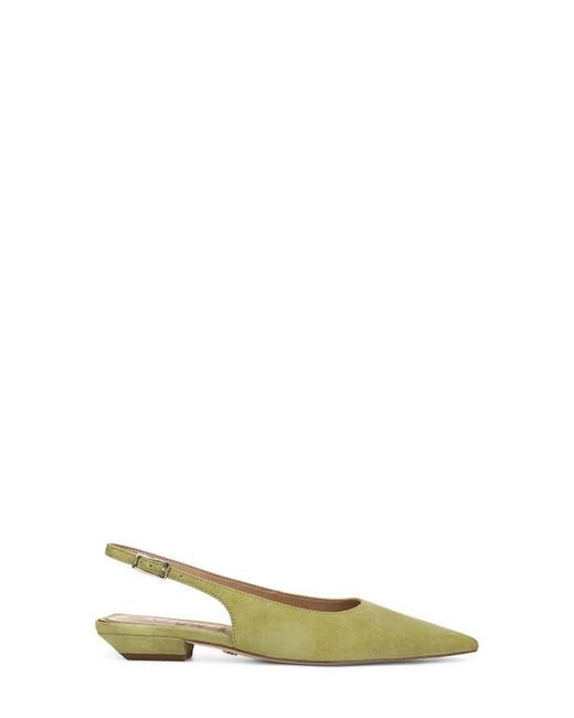 Sam Edelman Green Netty Slingback Pointed Toe Flat
