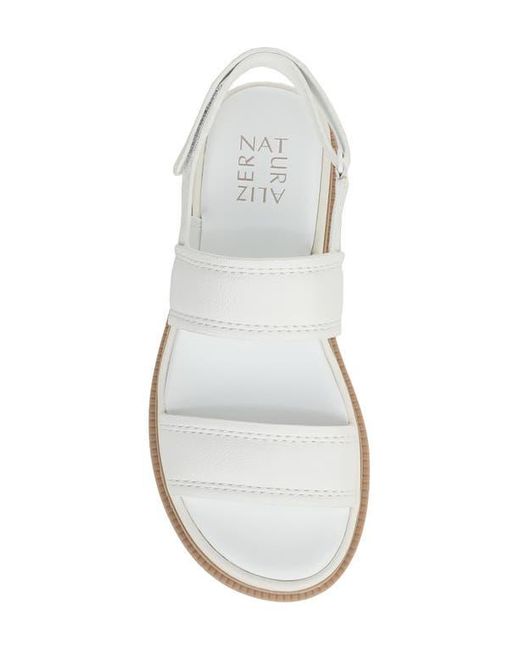 Naturalizer White Attract Slingback Platform Sandal