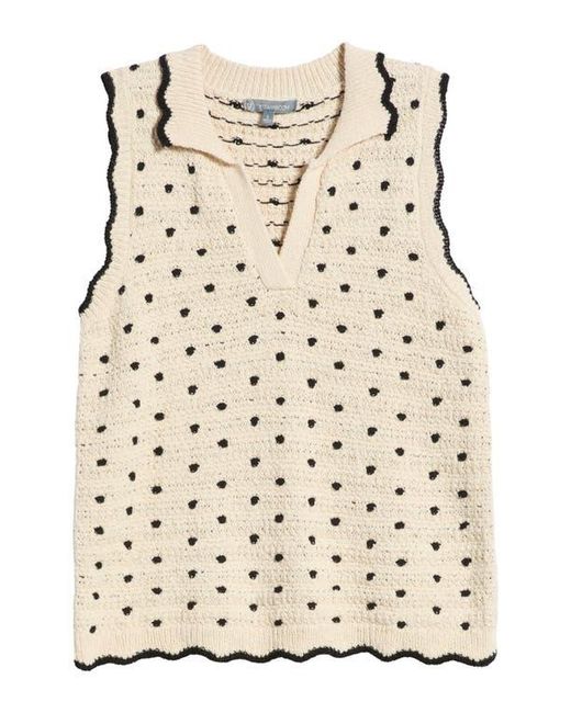 Wit & Wisdom Natural Dot Sweater Tank