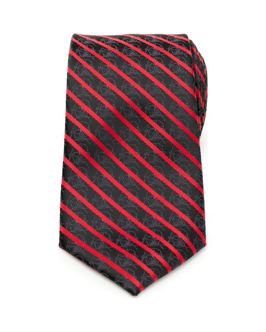 Cufflinks Inc. Red X Star Wars Vader Stripe Silk Blend Tie for men