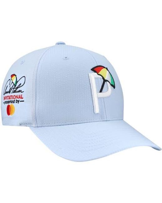 PUMA Blue Arnold Palmer Invitational Seersucker Adjustable Hat for men