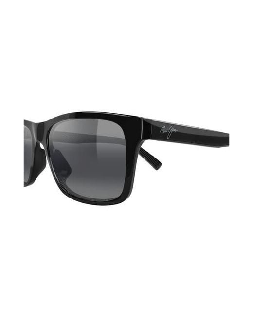 Maui Jim Gray 57Mm Polarizedplus2 Rectangular Sunglasses