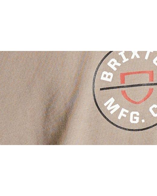 Brixton Blue Crest Graphic Tank for men