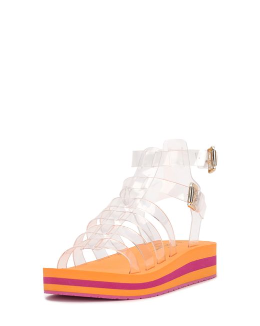 Jessica Simpson White Bimala Platform Sandal