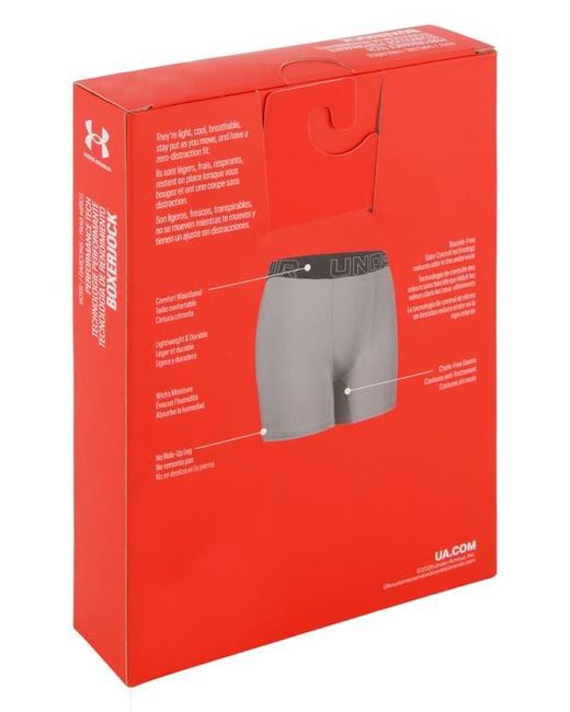 Under Armour Black Assorted 3-Pack Ua Performance Tech Boxer Briefs for men