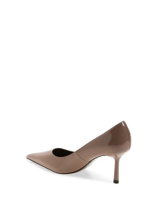 Mango Brown Court Pointed Toe Pump