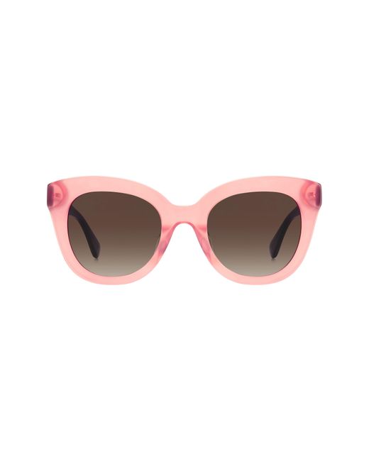 Kate Spade Pink Belah 50mm Gradient Round Sunglasses