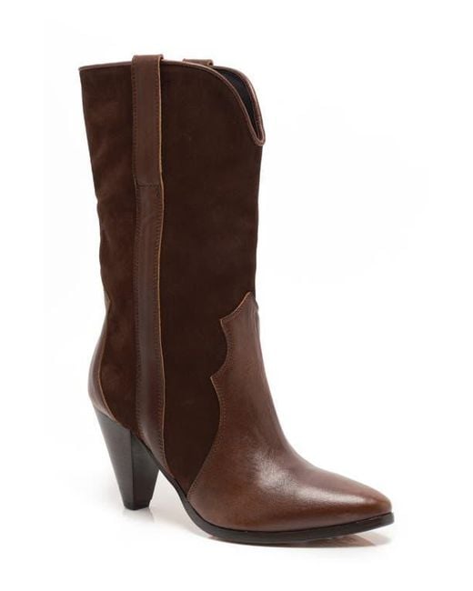 Free People Feather Heel Boots in Brown | Lyst