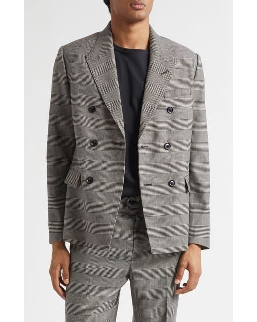 MIDNIGHT RODEO Gray Double Breasted Jacket for men