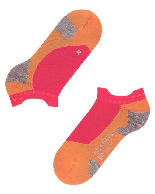 Falke Pink Ru5 Race Invisible Running Socks