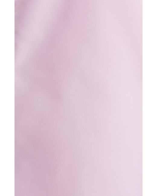 Open Edit Pink Taffeta Pleated Sleeveless Minidress