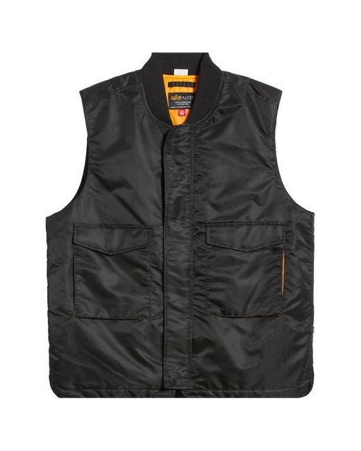 Alpha Industries Ma-1 Mod Water Resistant Vest in Black for