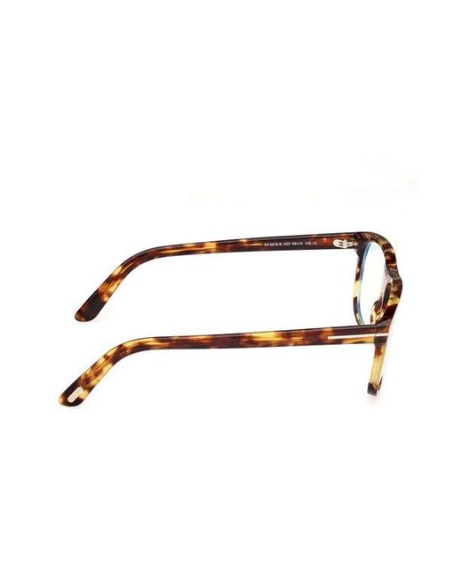Tom Ford Brown 56Mm Pilot Light Blocking Glasses for men