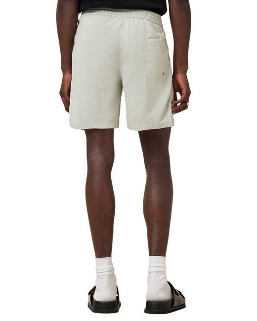 AllSaints White Soleil Swim Trunks for men
