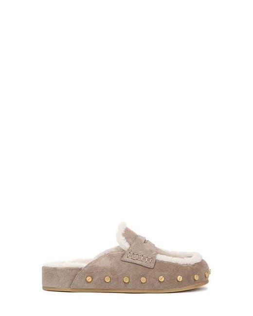 Veronica Beard Multicolor Fenix Genuine Shearling Mule