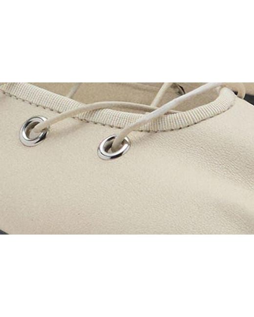Mango White Ankle Wrap Ballet Flat