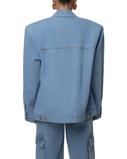 JLUXLABEL Blue Next Phase Denim Jacket