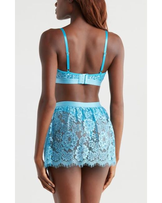 Kilo Brava Blue Lace Skirted Thong