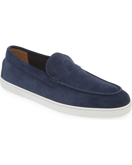 Christian Louboutin Blue Varsiboat Slip-On Sneaker for men