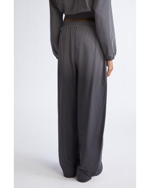 Alexander Wang Gray Gradient Reflective Track Pants