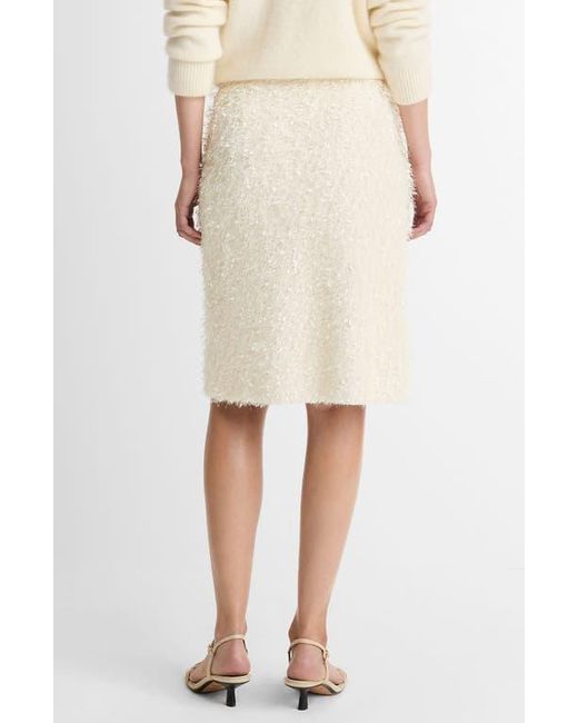 Vince Natural Feathery Fringe Skirt