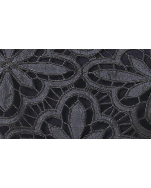 Splendid Gray Pia Pinwheel Eyelet Shell