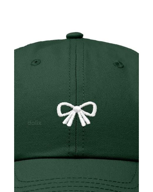 Alix Green Bow Dad Cap