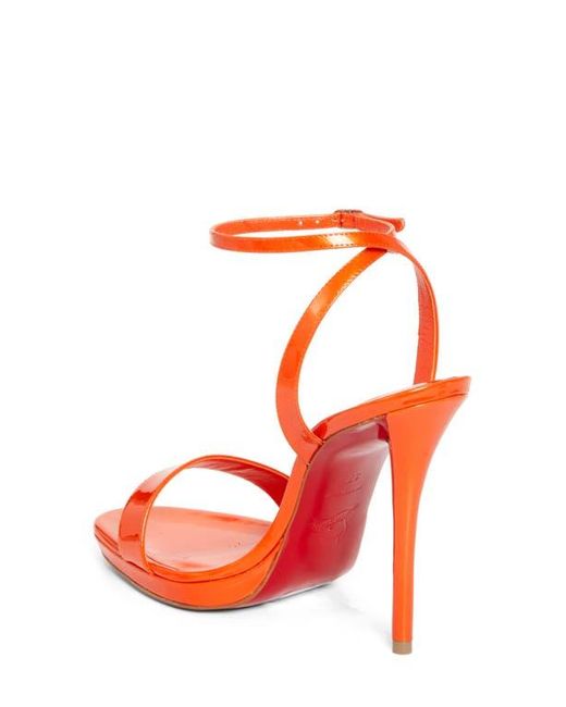 Christian Louboutin Orange Miss Z Queen Sandal