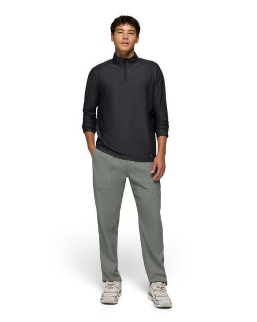 Prana Black Altitude Tracker Performance Quarter Zip for men