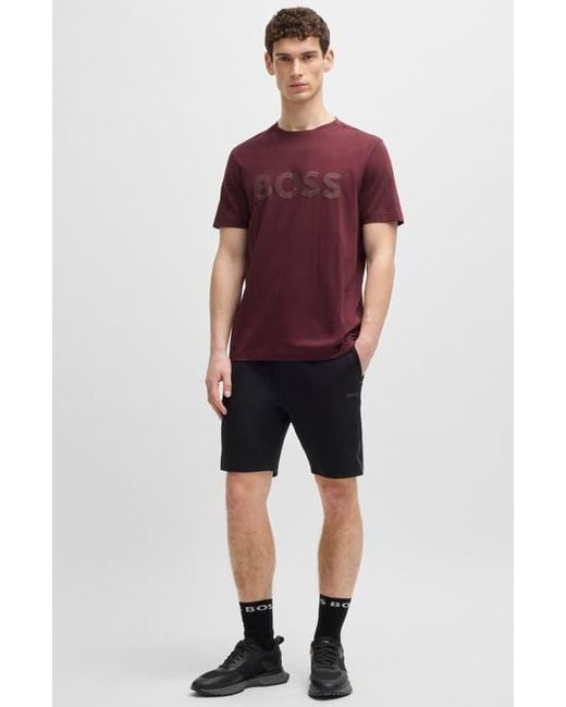 Boss Red Glamping Logo Graphic T-Shirt for men