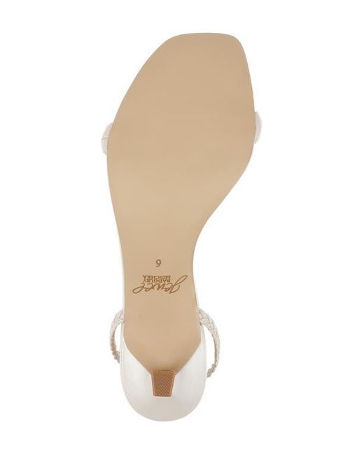 Badgley Mischka White Nyx Ankle Strap Sandal