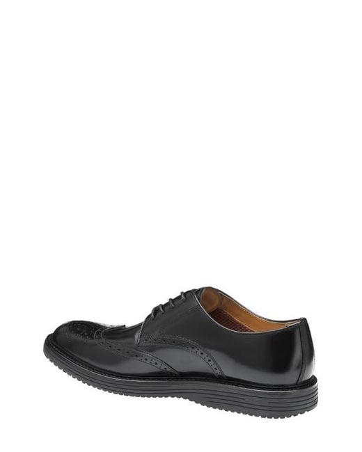 Johnston & Murphy Black Upton Wingtip Derby for men