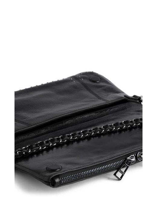 Zadig & Voltaire Black Rock Leather Crossbody Bag