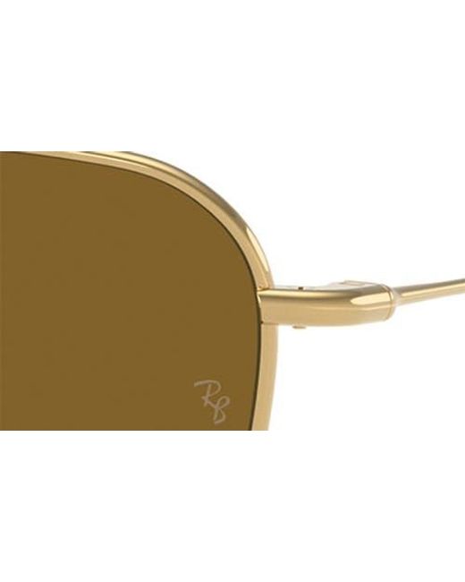 Ray-Ban Multicolor Caravan Reverse 58Mm Polarized Square Aviator Sunglasses for men