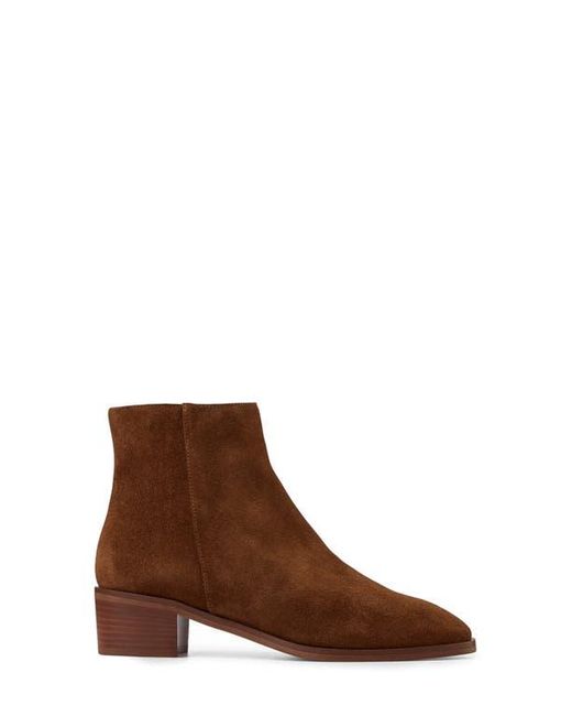 Aquatalia Brown Reeta Luxe Suede Bootie